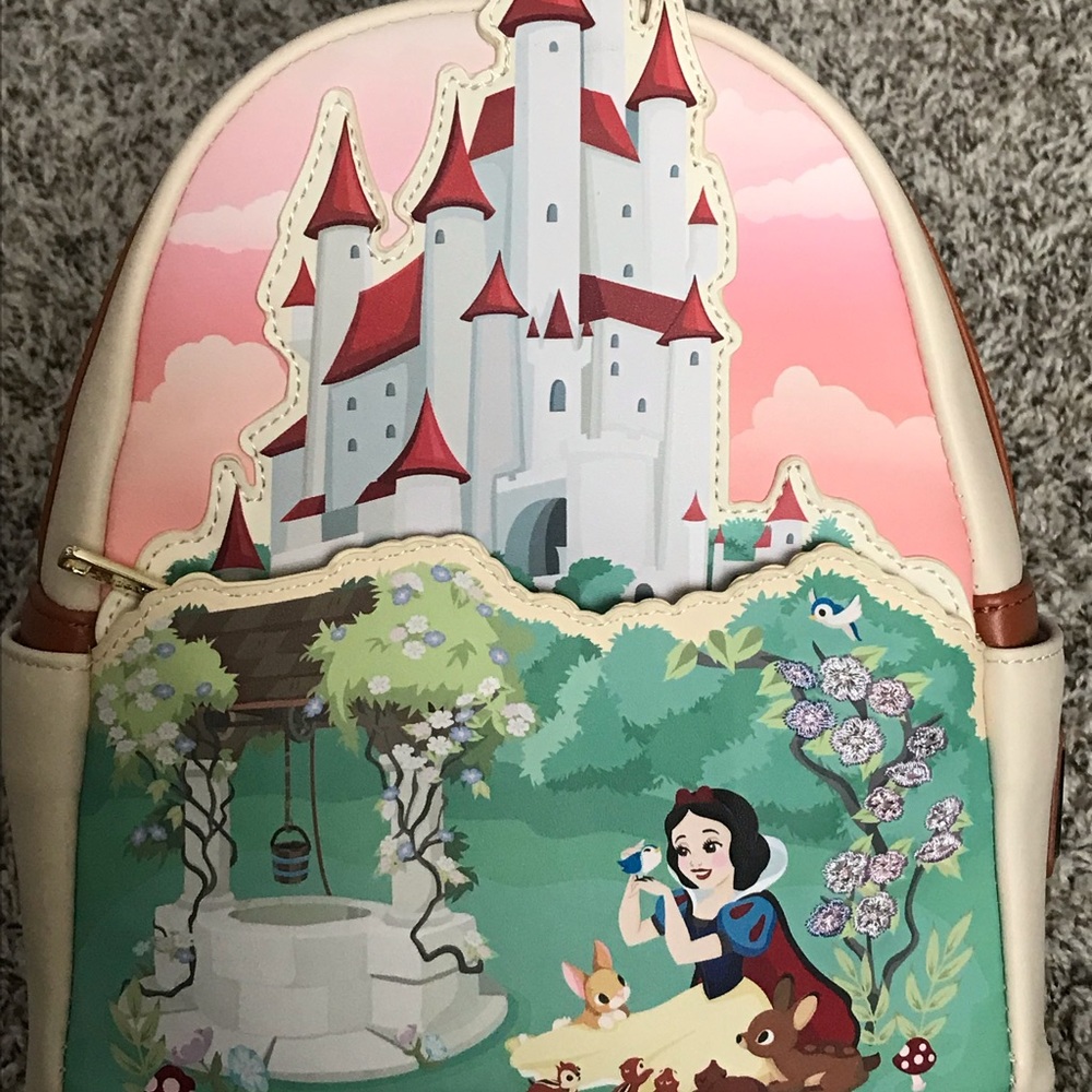 Loungefly Snow White Castle series mini backpack